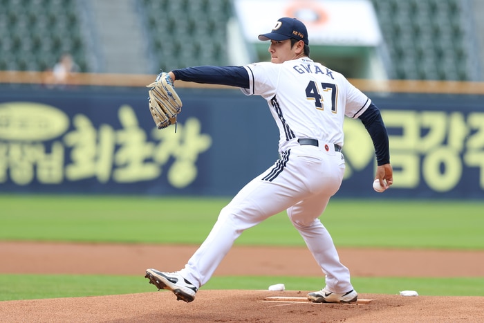 두산 토종에이스 곽빈의 다짐
