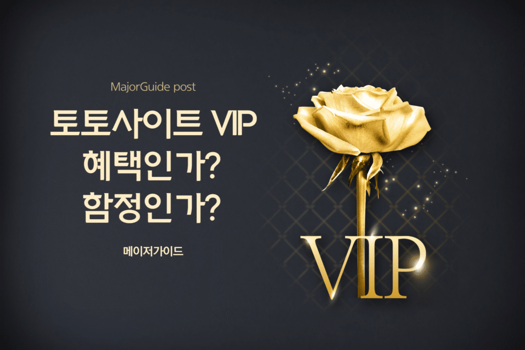 토토사이트 VIP 회원제의 혜택과 함정을 비교 분석하는 메이저가이드 인포그래픽